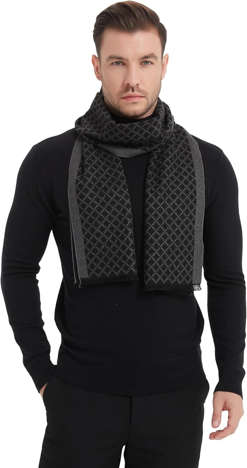 EP Mode Men's Winter Scarf, Cashmere Feel, Super Soft & Warm