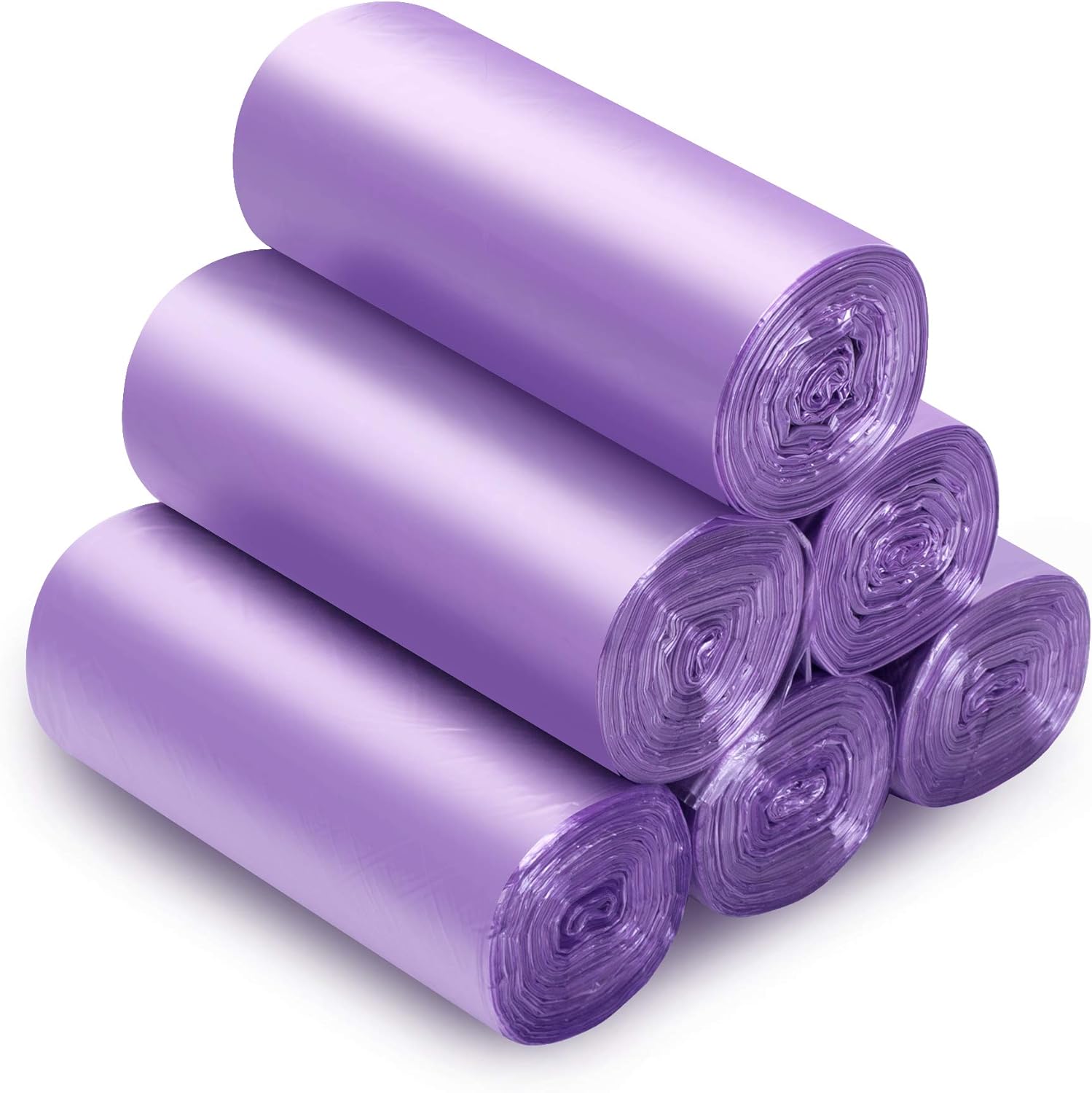 Trash Bag 2.6 Gallon small Garbage Bag, Purple Trash Can