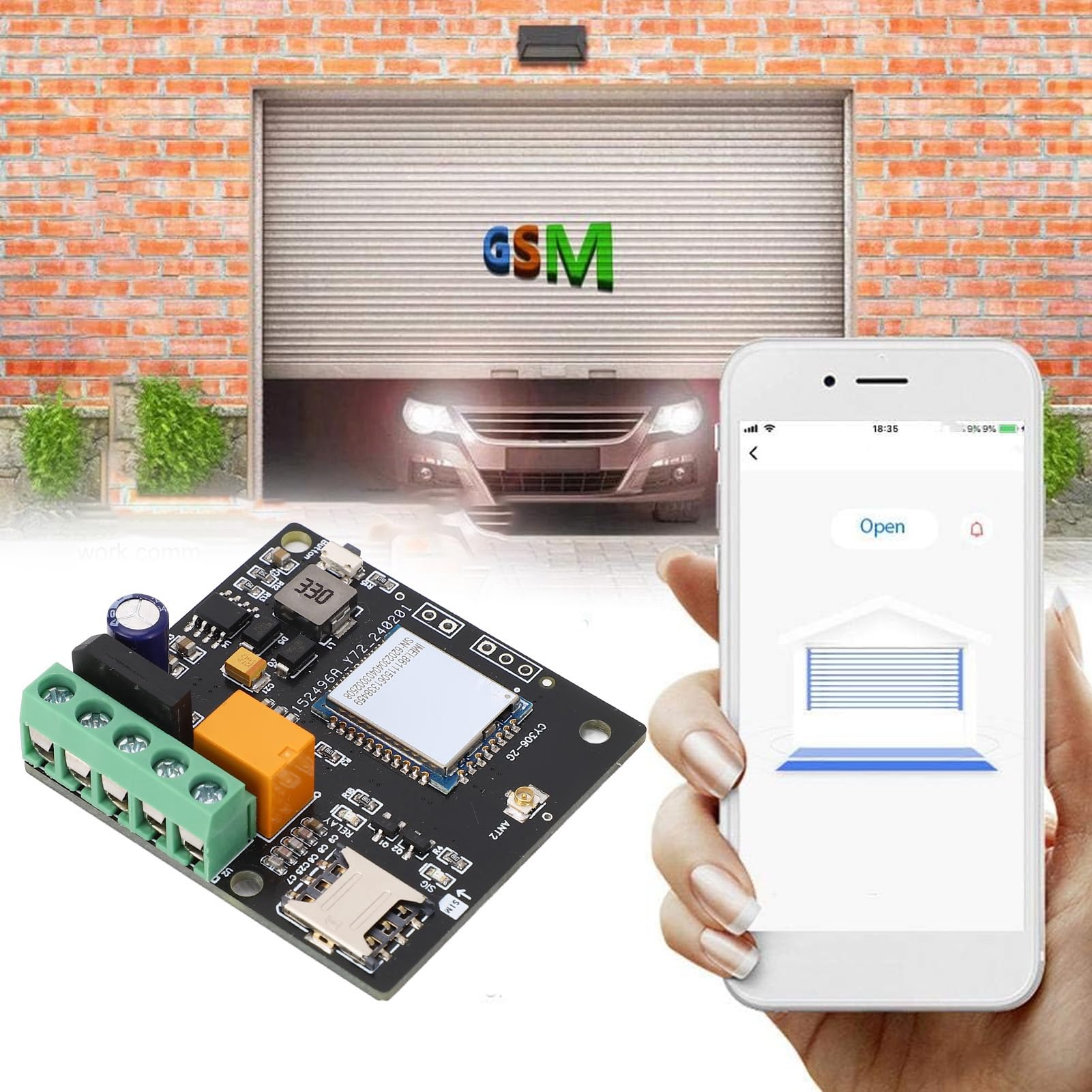 Interruttore relè Apricancello GSM Chiamata Controllo Remoto Multi Funzioni Frequenza GSM 2G per Porte Ascensori Garage