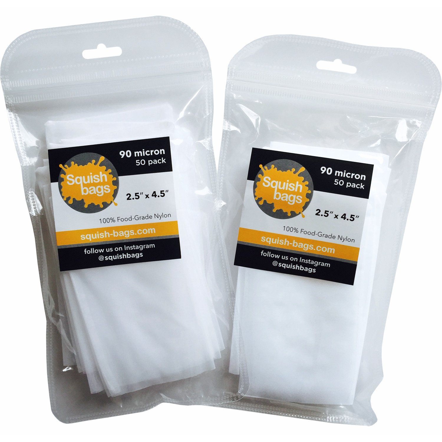 Rosin Press Bags (2.5" x 4.5") - 100 pack (90 micron)
