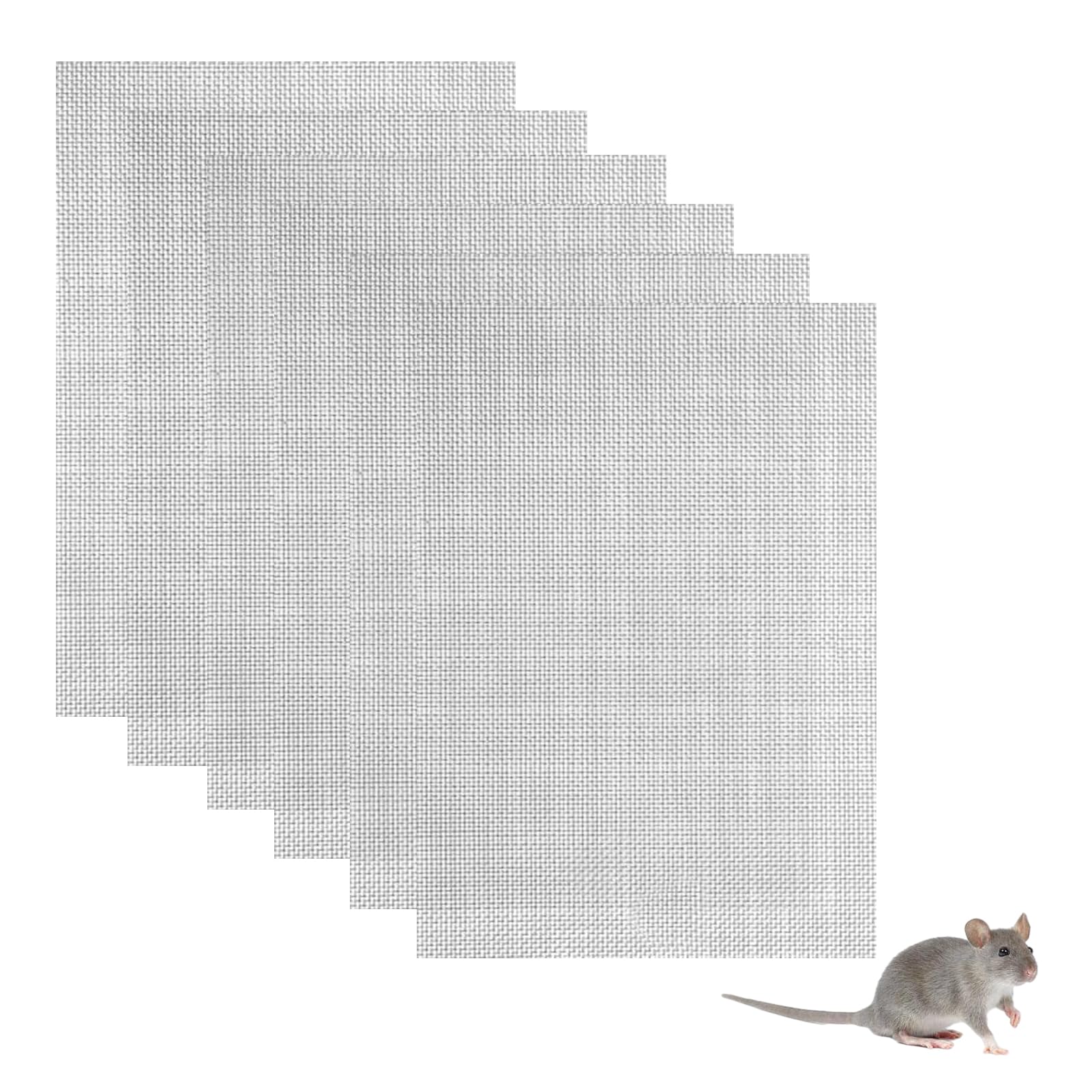 6PCS Stainless Steel Wire Mesh Sheets Adjustable and Multifunctional 20 Mesh Rodent Mesh Durable and Sturdy Insect Rodent Control Mesh for Cover Air Bricks Air Vents Windows Door Filter-image-47