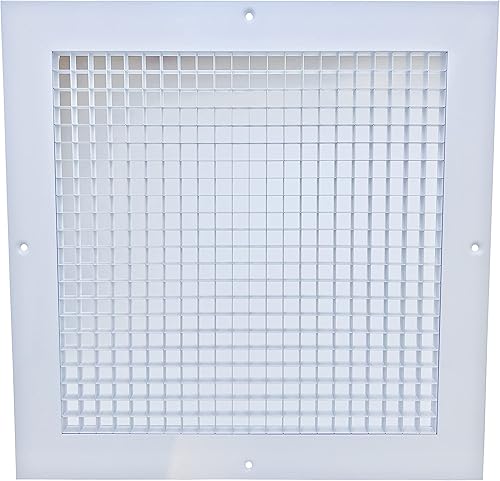 DECOAIRCON Rejilla de aire de retorno de aluminio con núcleo cúbico de 20 x 20 pulgadas, rejilla de retorno de aluminio, cubierta de conducto de