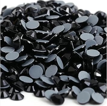 Iron On Rhinestones/Hot Fix Crystal Rhinestones Strass Sewing & Fabric Garment StonesBlack,Mix ss3-ss30 10gram