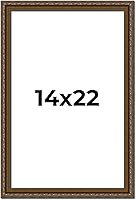 Vista 250 de Marco de fotos completo de madera dorada envejecida de 16 x 20 pulgadas con plexiglás acrílico UV, parte trasera de tablero de espuma y accesorios