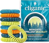 Vista 1 de Repelente Natural de mosquito pulseras 10pk 20pk 50pk, Paquete de 10, Colores Variados