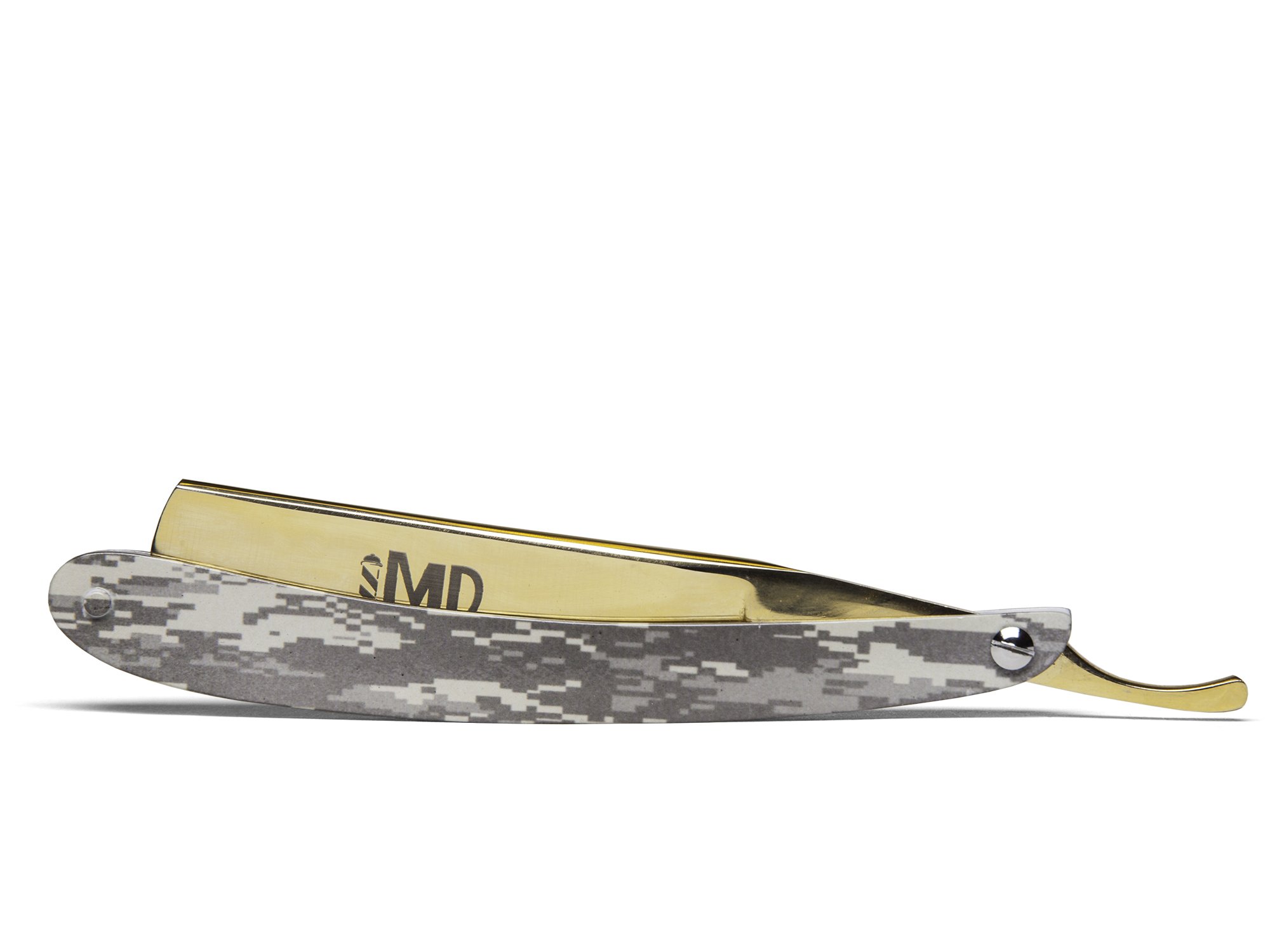 ~SHAVE READY~ MD Camo Straight Razor (Gold)