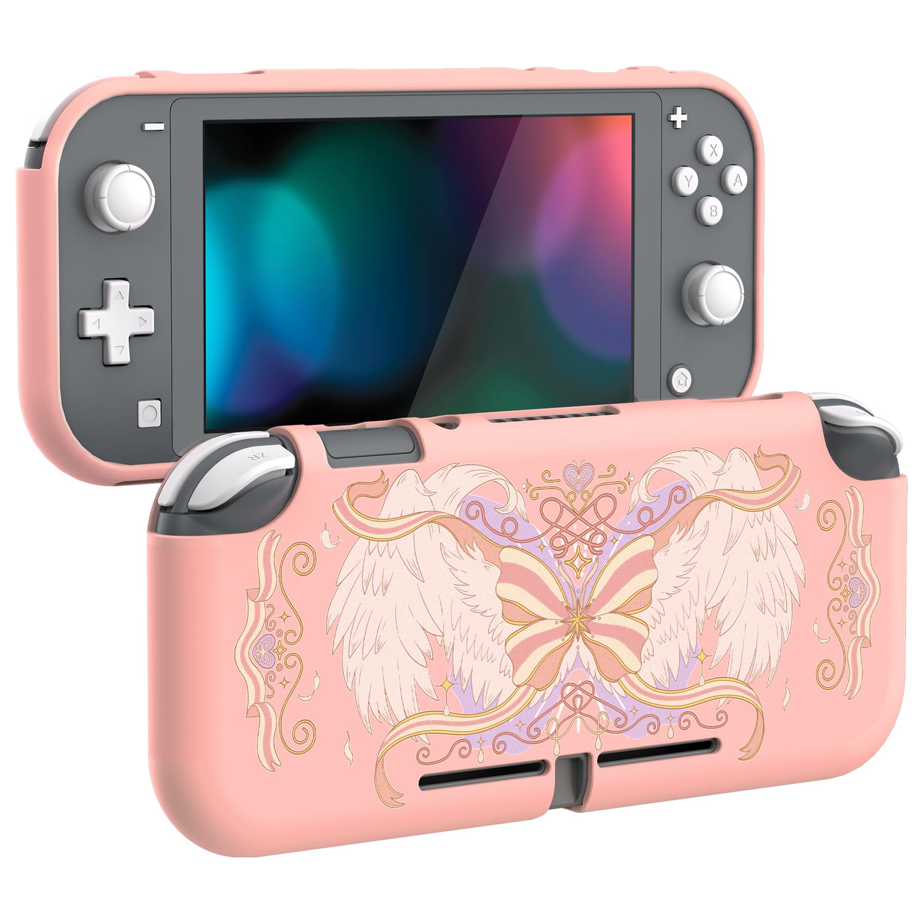 PlayVital Protective Case for Nintendo Switch Lite, Soft TPU Cover for Switch Lite Accessories - Magic Wings — view 8