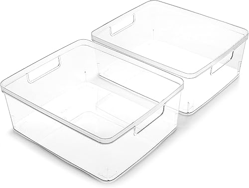 Miniatura 9 de BINO  Contenedores de almacenamiento de plástico, XS  paquete de 30  The LUCID Collection  Contenedores organizadores multiuso  Asas integradas  Sin