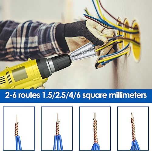 Miniatura 2 de Herramienta de torsión de alambre eléctrico para taladro, tuerca de alambre Twiter para taladro, herramienta de torsión de alambre rápido,