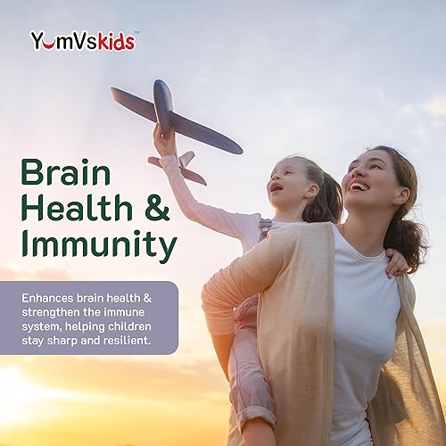 Miniatura 8 de Suplemento de hierro para niños – Gomitas para niños de 5 mg con vitamina C – Gomitas de gran sabor sabor a uva – Apoya la salud inmunológica y