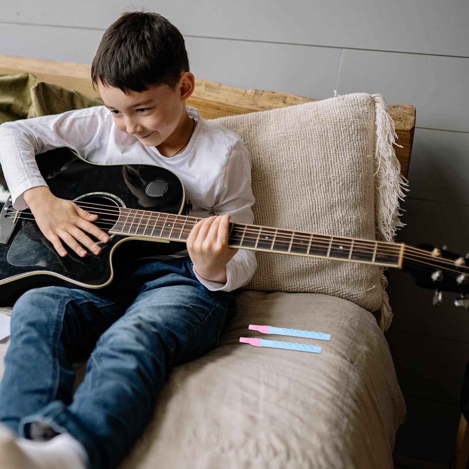 HANABASS 150 Flauto per Trasparente Strumento Musicale Portatile per Principianti Montessori per Suono Chiaro e Duraturo per Domestico e Scolastico