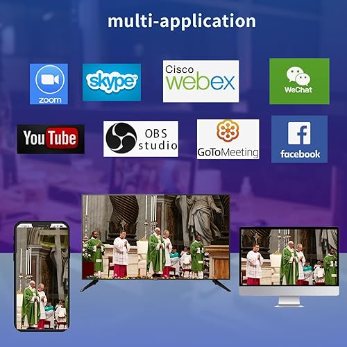 Miniatura 8 de Cámara PTZ 4K 30X Zoom óptico AI seguimiento automático - Cámara de conferencia profesional con HDMI/3G-SDI/USB/POE IP Streaming para adoración de