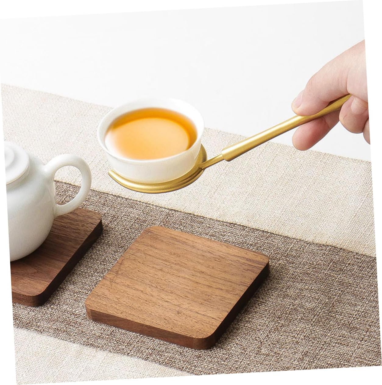 LIFKOME 1Set Stainless Steel Tea Ceremony Tools Kung Fu Tea Accessories with Fork Needle Clip and Scoop for Home Tea House Restaurant Elegant Design