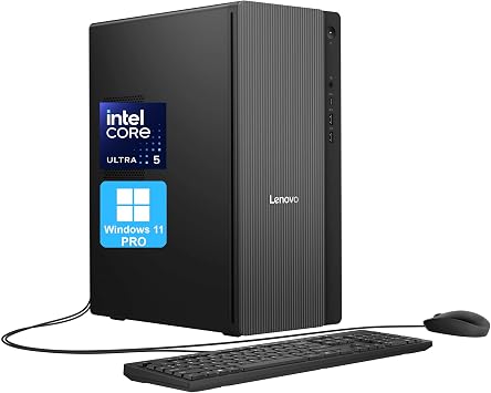 Lenovo IdeaCentre Tower Desktop Computer, 10-core Intel Ultra 5 225 AI PC