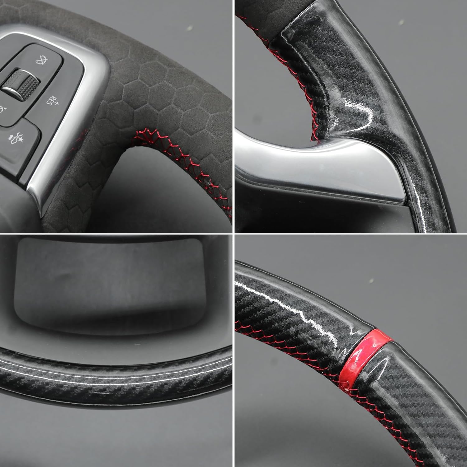 MEWANT Steering Wheel Cover for Chevy Silverado 1500/2500/3500/Blazer/Suburban/Tahoe Silverado Accessories Steering Wheel Wrap