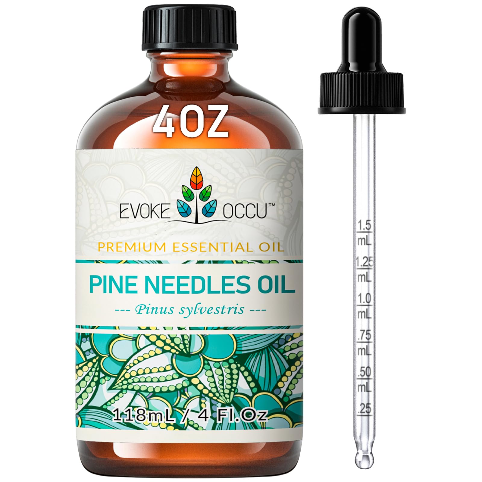 EVOKE OCCU Pine Needle Essential Oil for Diffuser, Aromatherapy, Hair Care