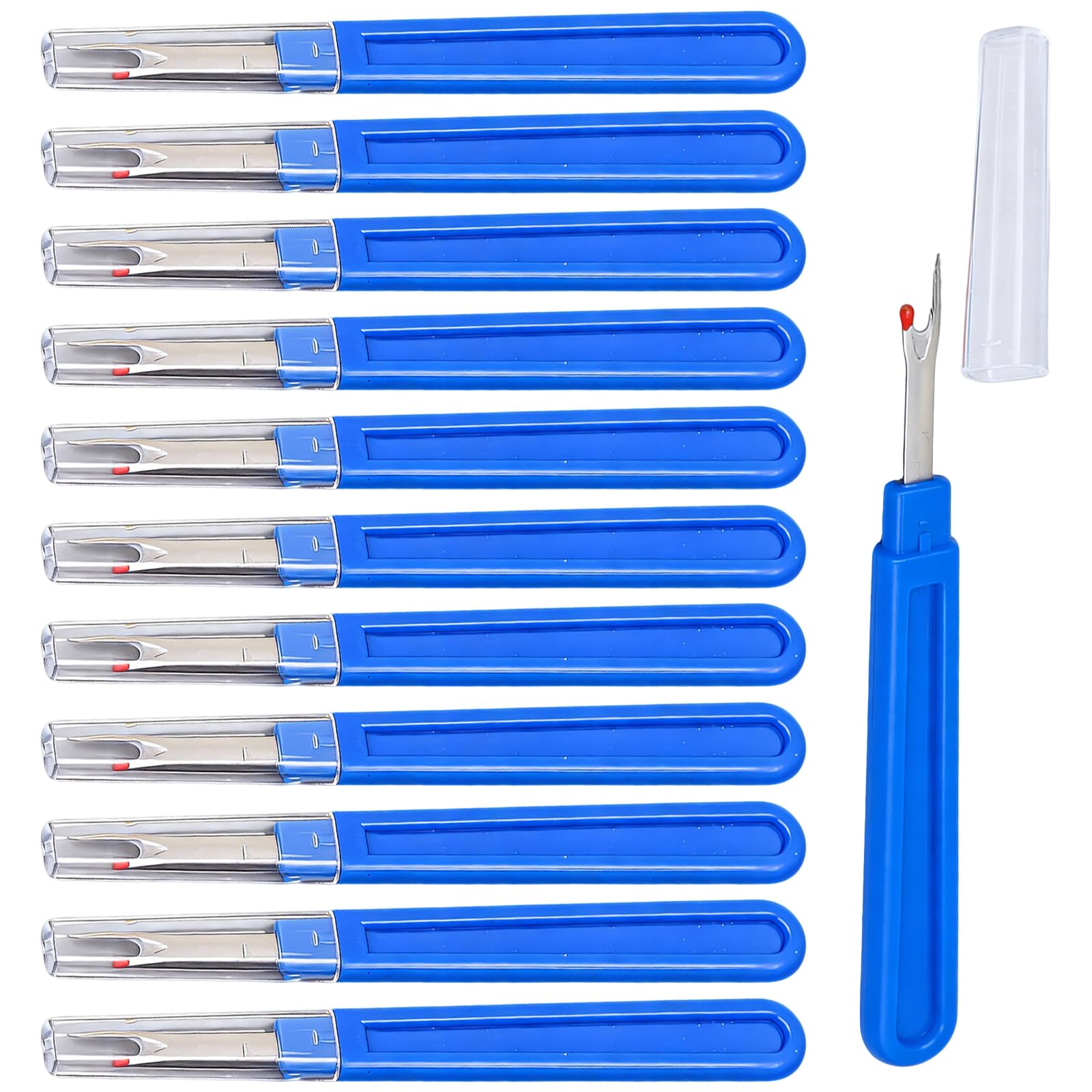 12 Pcs Seam Ripper, Stainless Steel Sharp Stitch Remover Tool, Unpicker Sewing Tool Set for Embroidery, Thread Picking, and Sewing Cloth Bags