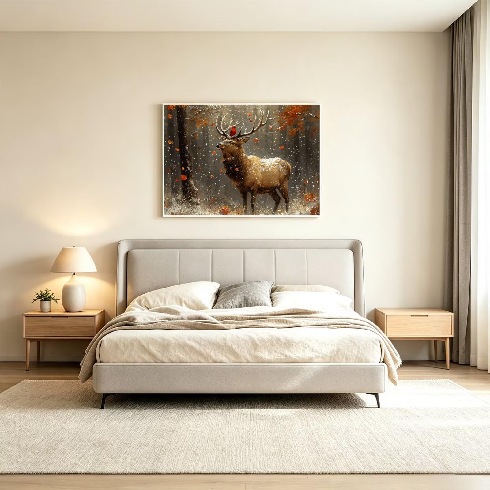 Puzzle 1500 Pièces Adultes Le cerf Puzzles Classiques Les Feuilles, n-417