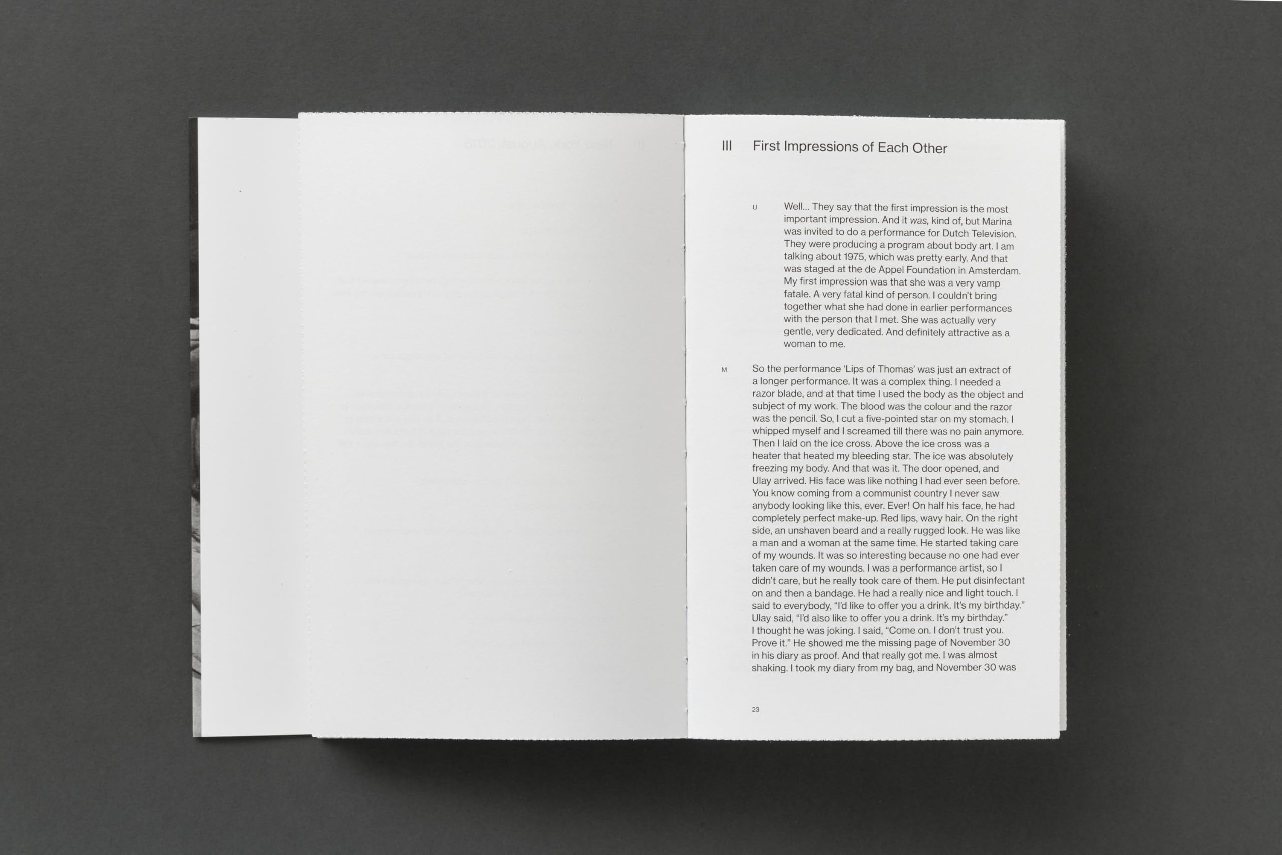 Marina abramovic & ulay: No predicted end