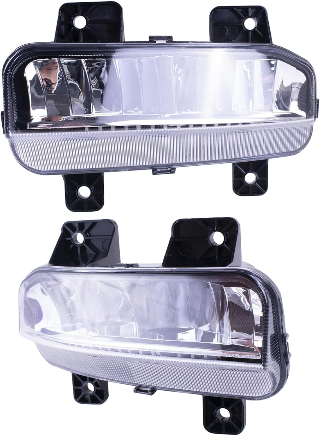 One Set LED Fog Light Lamps + Covers + Switch + Brackets + Wiring Compatible With RAM 2500 3500 2019-2024 Replaces 68449321AA 68384312AA 68273292AB 68273291AB CH2592158 CH2593158