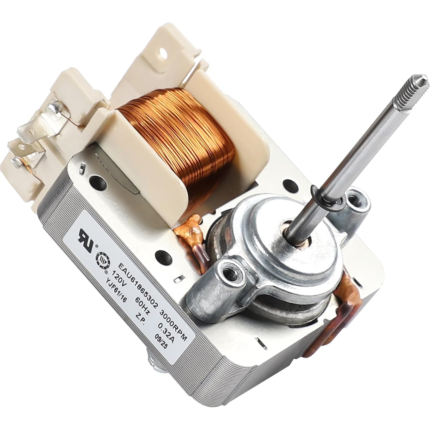 EAU61865302 Range Convection Fan Motor Compatible with LG Stove Oven, Replacement AP6235453 PS12080212 4509096 EAU61865302CM MDG62162805 LRE3061BD LRE3061ST 120V 0.32A 3000 RPM