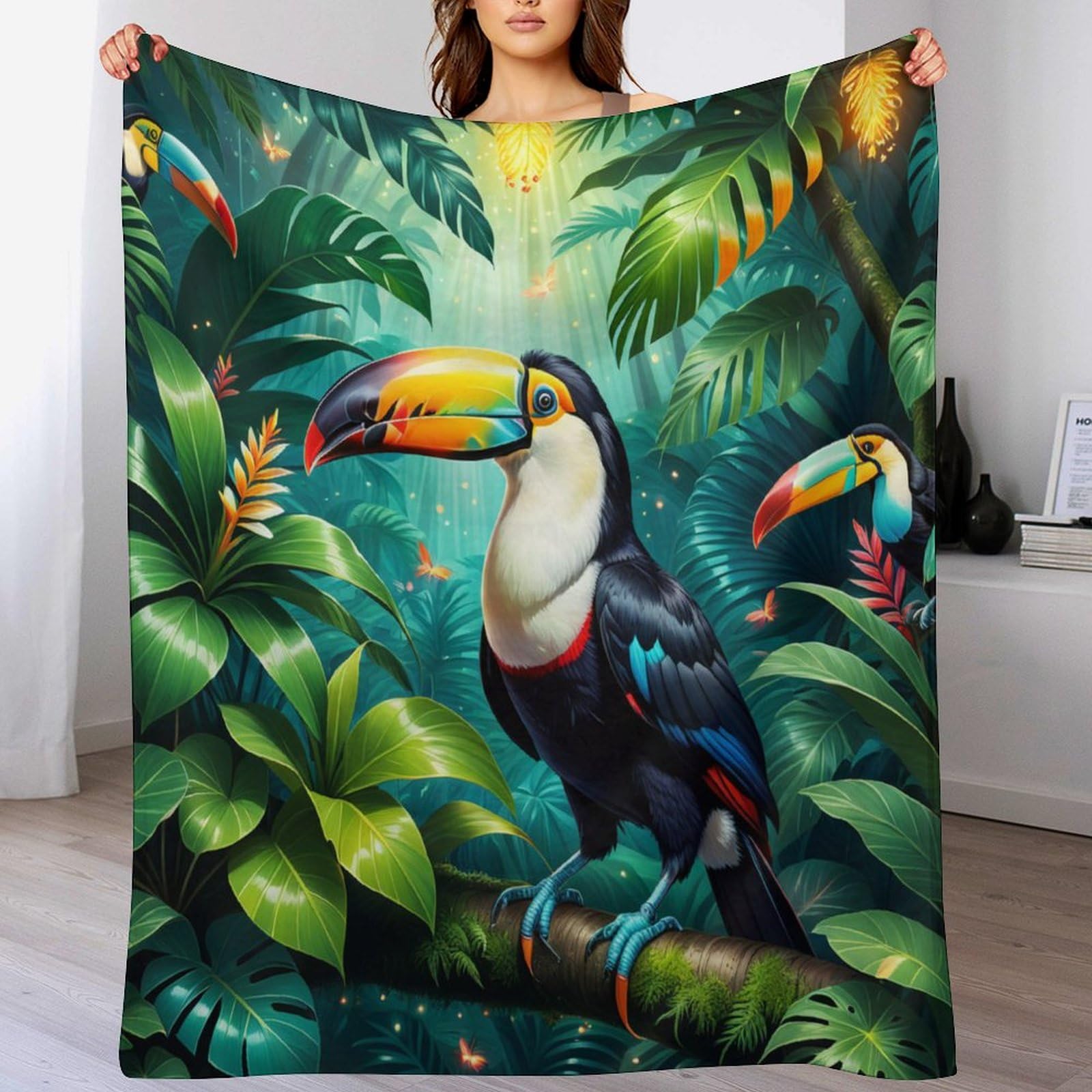 Couverture polaire en peluche flannel douce et moelleuse pour lit 180x200cm