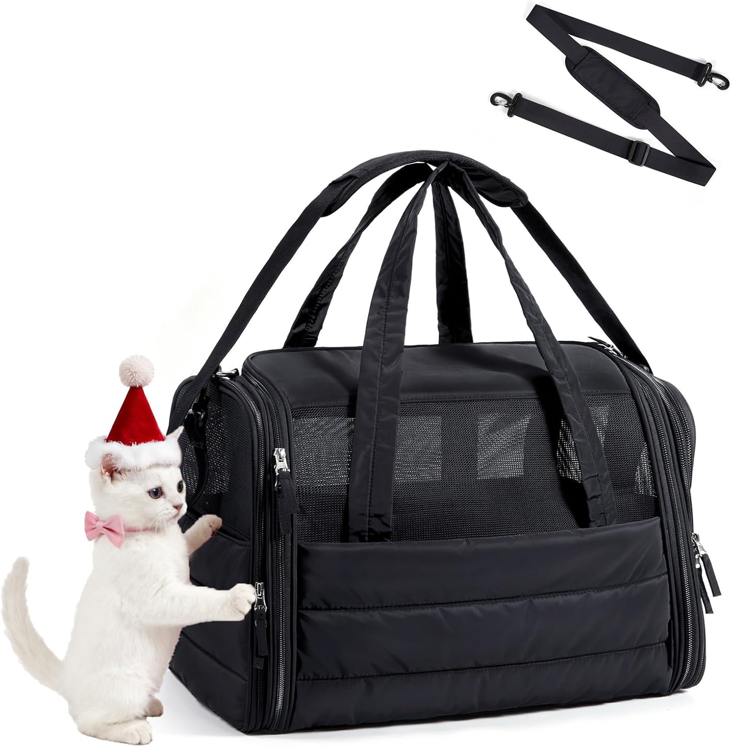 BAGSMART Soft-Sided Pet Carrier: Travel Bag for Cats & Small Dogs BAGSMART Soft-Sided Pet Carrier: Travel Bag for Cats & Small Dogs