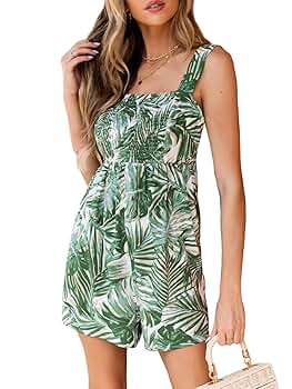 ^_^新品Floral Cozy Cami Romper M SHEIN Floral Print Belted Cami Romper Jumpsuit - Global Offers