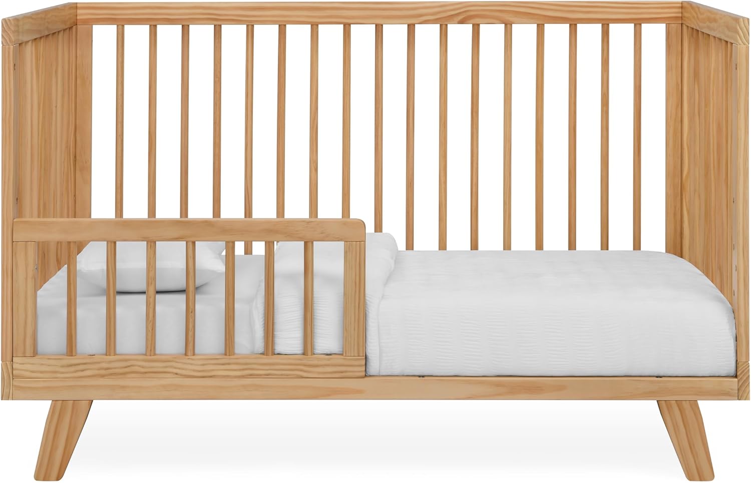 3-in-1 Astin Convertible Baby Crib - Wooden Baby Crib, Grows with Your Baby, Converts to Toddler Bed & Day Bed, 4 Adjustable Support Base Height | Natural