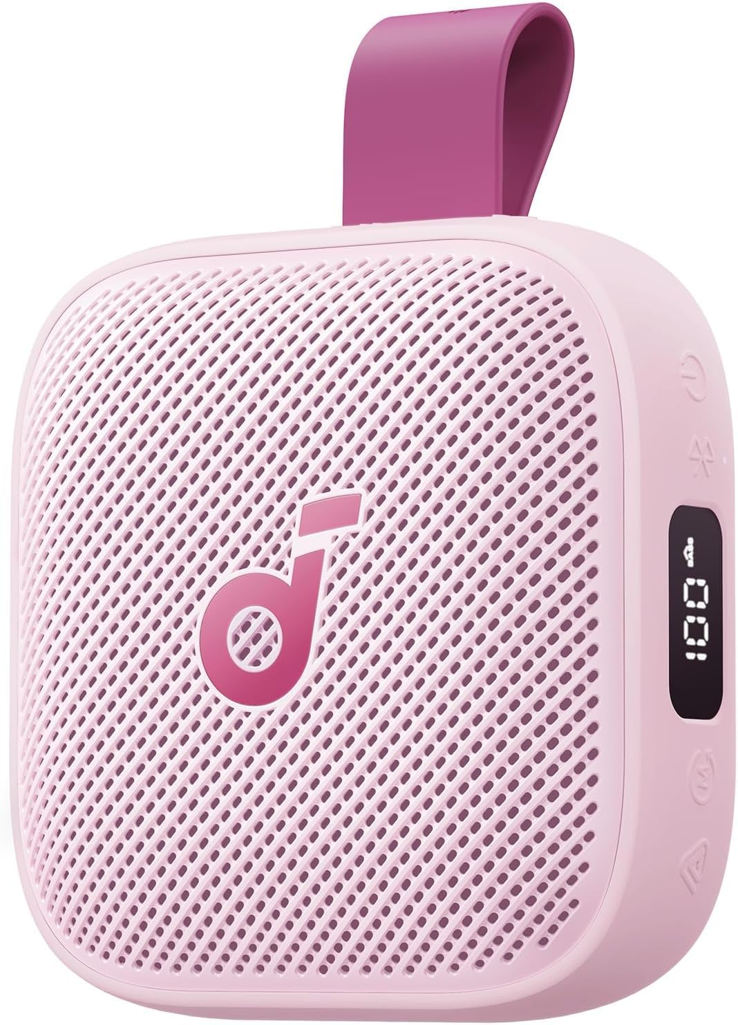 soundcore Boom Go 3i Portable Bluetooth Speaker by Anker, 24H Playtime, 15W Punchy Sound, Emergency Charging, Powerful BassUp 2.0, Bluetooth 6.0, IP68 Waterproof for Hiking/Cycling/Camping (Pink)