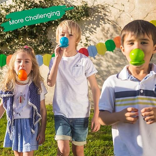 Miniatura 5 de BOHS Juego de carreras de huevos y cucharas con yema – Juego de relevo de césped al aire libre para niños – Juguete de fiesta de día de campo