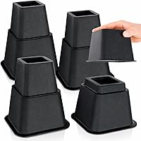 Vista 1 de Vive Elevadores de cama resistentes (paquete de 4, 3 pulgadas), elevadores de muebles para sofá, mesa, escritorio, silla y dormitorio, elevadores