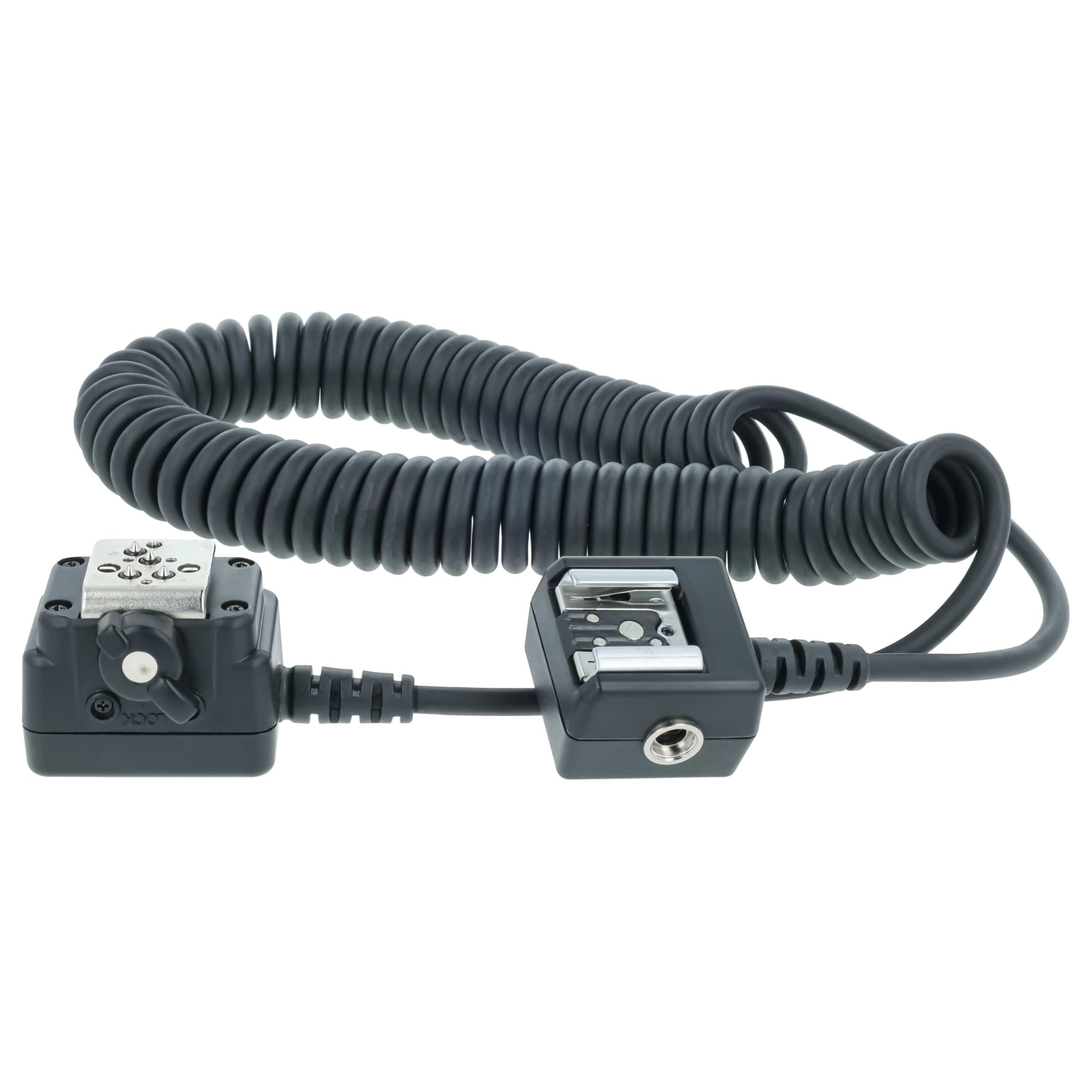vhbw Câble TTL Compatible avec Nikon D300, D200, D40, D300s, D5100, D100, D4, D3200, D3, D3X Appareil Photo, Flash - Câble de synchronisation, 150cm