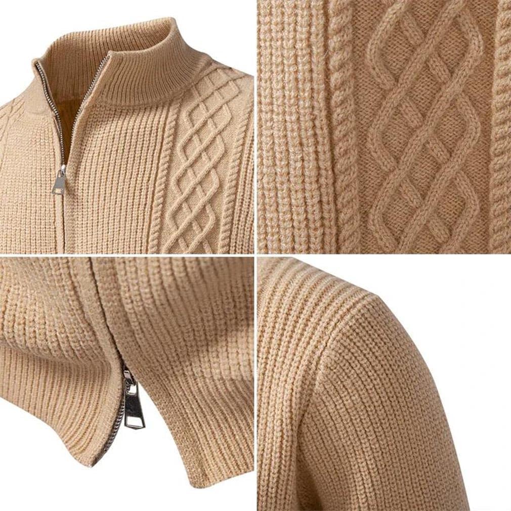 Men's Cardigans Sweater Thick Warm Fashion Long Sleeved Casual Knitted Sweater Men Tops