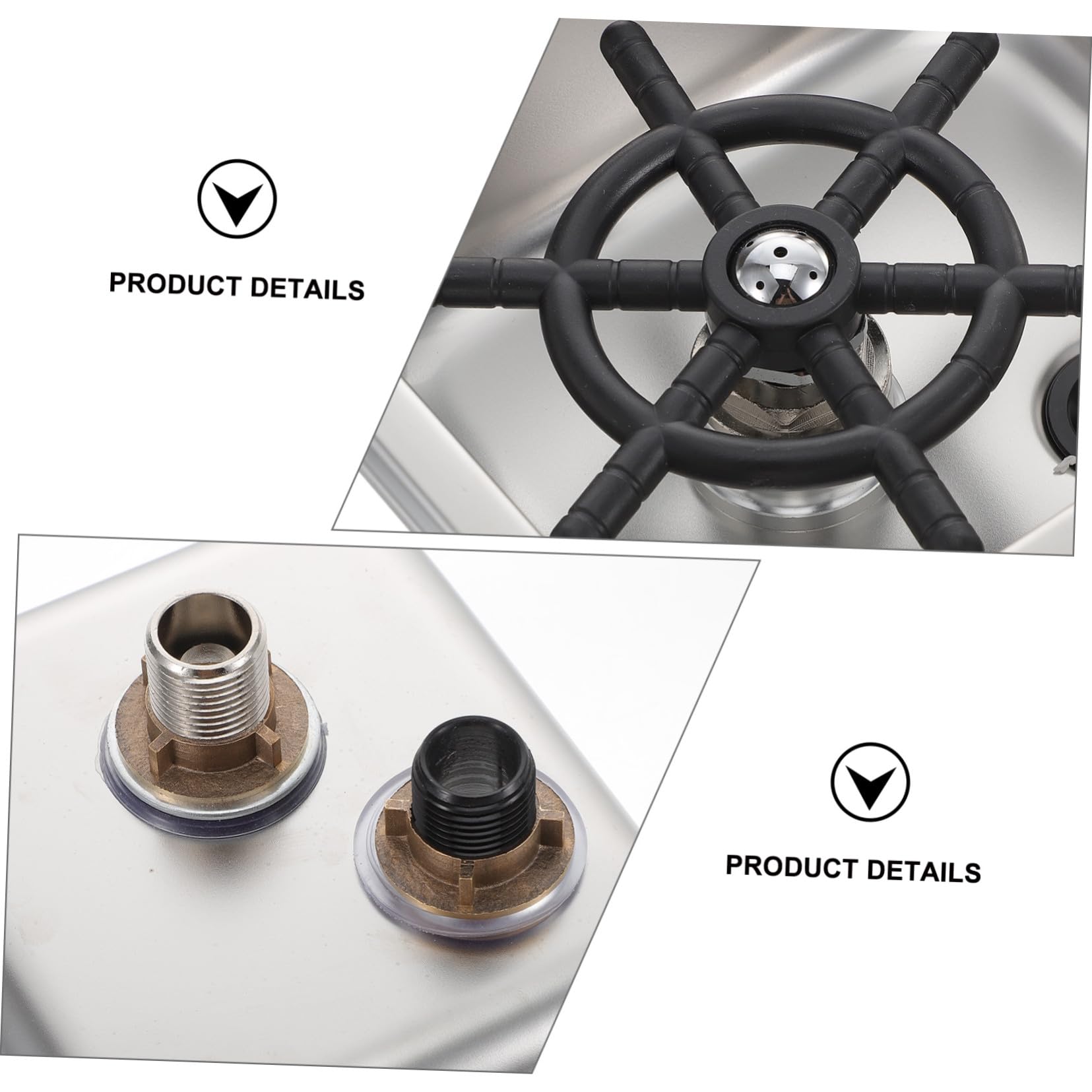 HOMSFOU Lavabicchieri in Acciaio Inox Connettore 1/4 Pollice | Bottiglia e Tazza, Argento, Silicone, Installazione Facile, per Bar e Uso Domestico