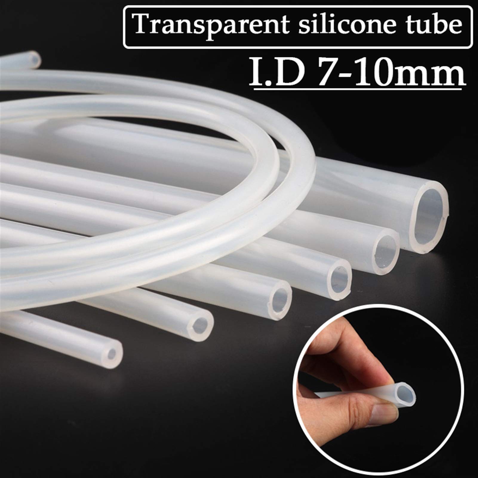 Tuyau Silicone Transparent Souple 1m - Tube Laboratoire Péristaltique 7x10mm Pangyoo