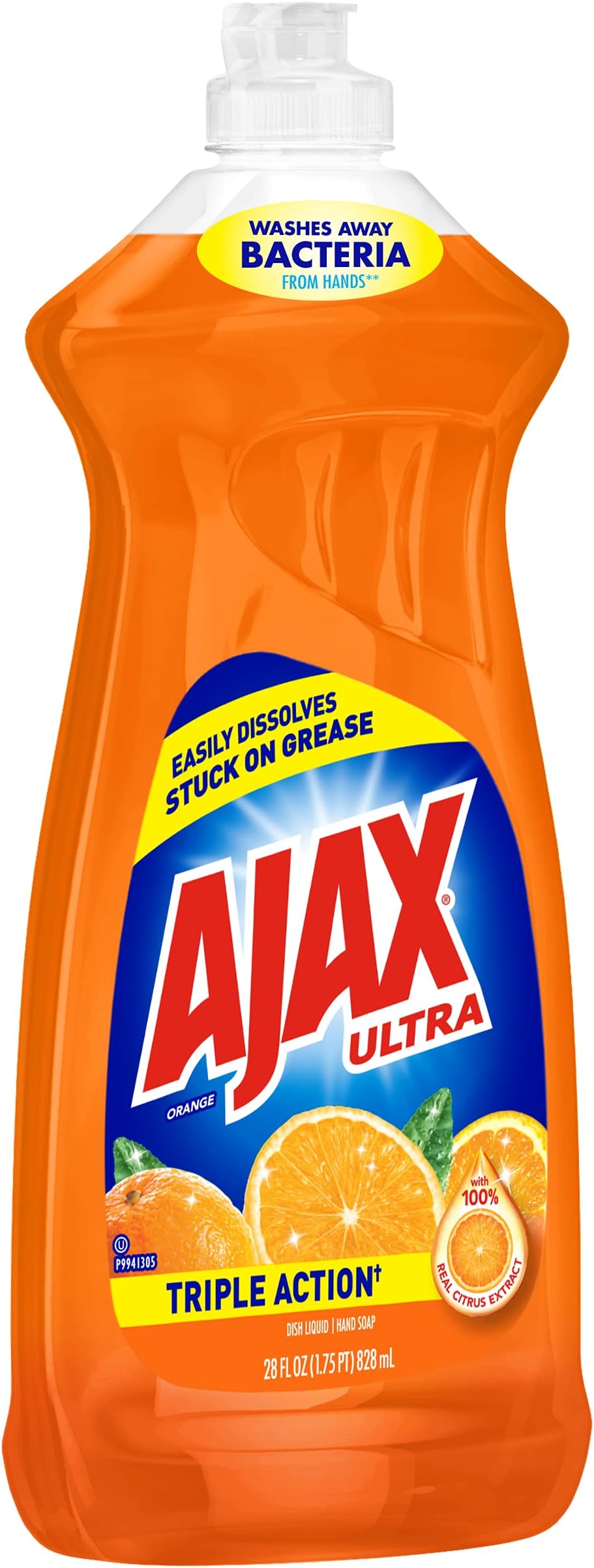 Ajax Triple Action Dish Liquid - Orange, 28 Fluid Ounces (2)
