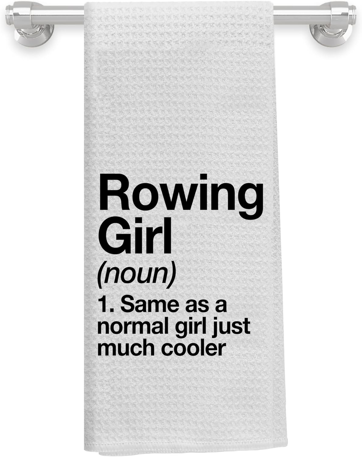 Knibeo Rowing Kitchen Towels,Rowing Girl Waffle Weave