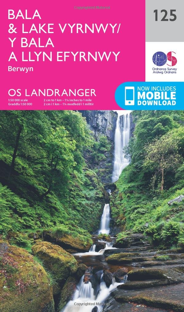 Y Bala  Lake Vyrnwy  Llyn Efyrnwy Map  Berwyn  Ordnance  by Ordnance Survey