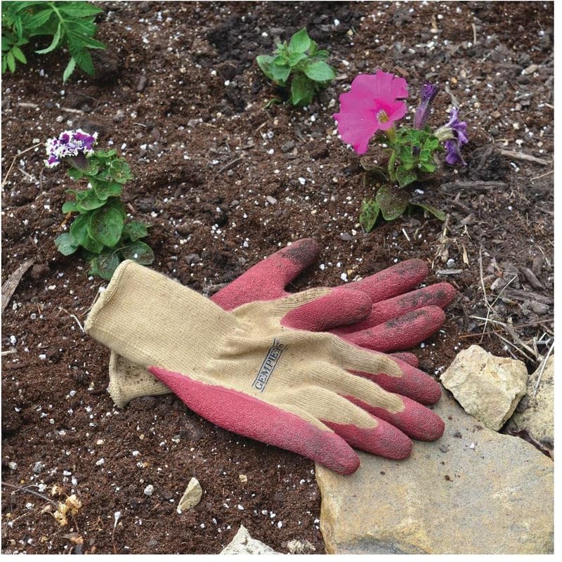 Gempler's Extra-Thick Textured Latex-Coated Work Gloves (Size XL) made from Polyester/Cotton Blend Knit. Chemical and Water-Resistant Palm and Fingers plus Outstanding Grip