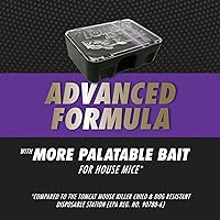 Vista 9 de Tomcat Mouse Killer - Estación de cebo desechable: Fórmula avanzada, resistente a niños y perros, uso en interiores y exteriores, precargada, 1 oz.