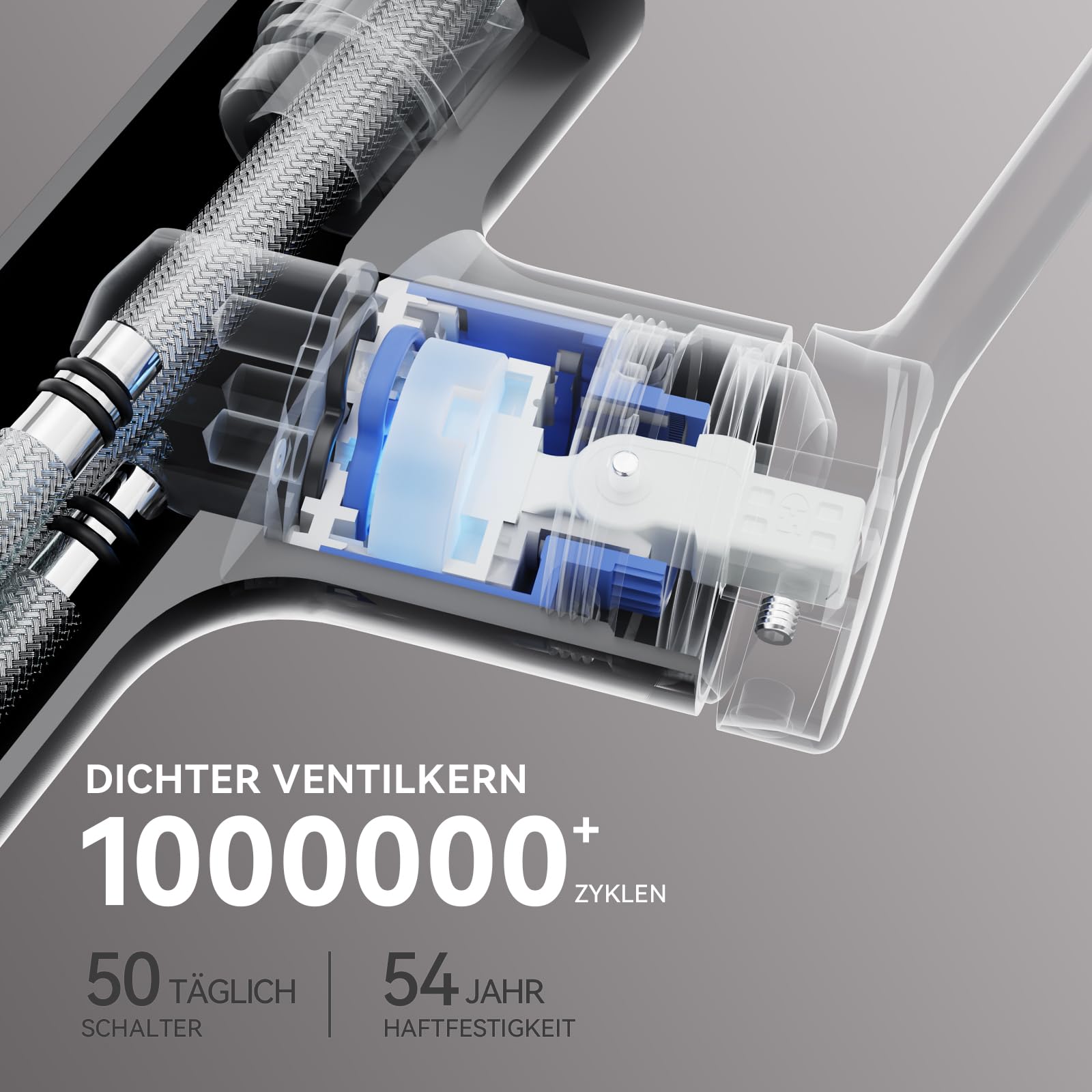 CECIPA Wasserhahn Küche Ausziehbar, Hochdruck Küchenarmatur