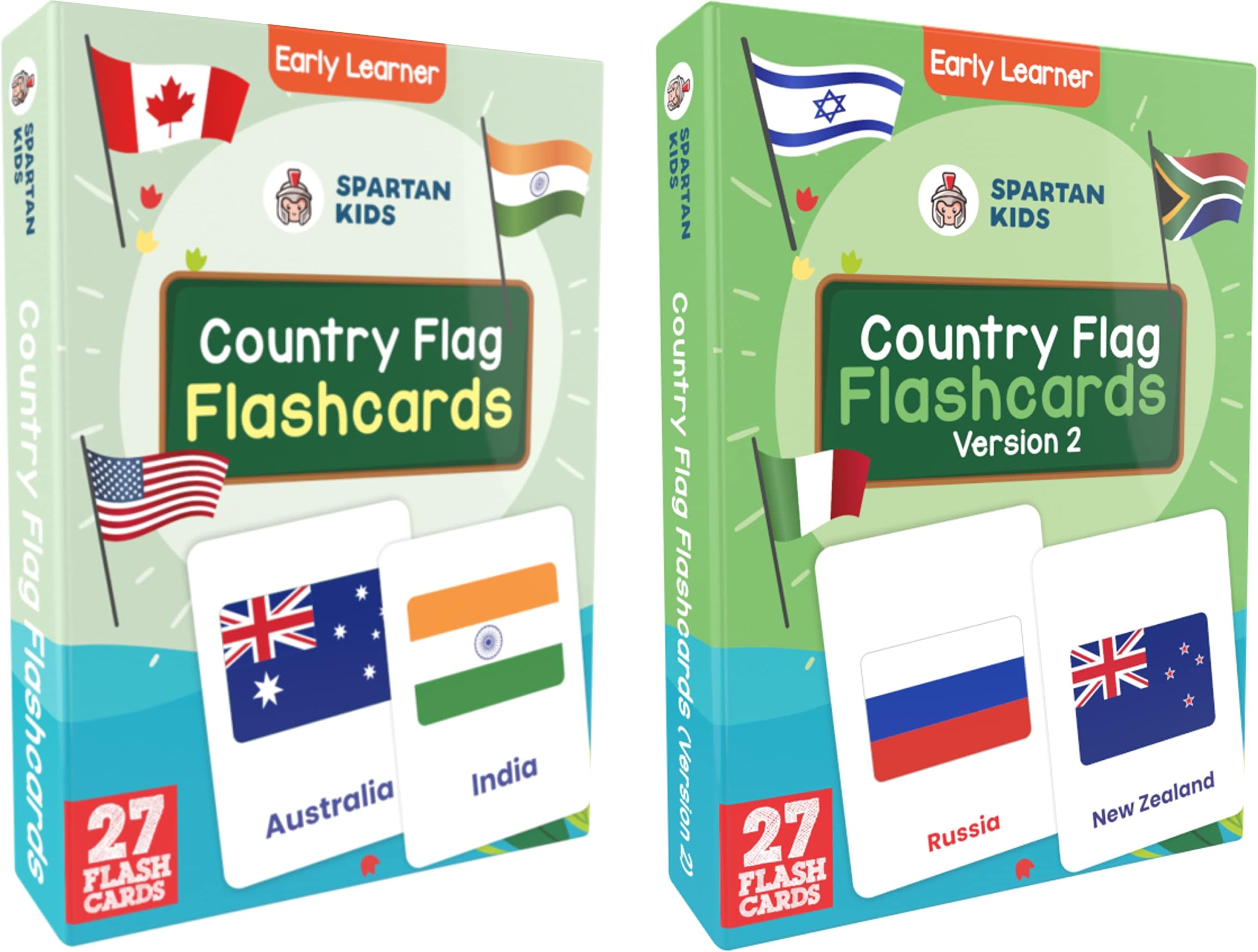 - SPARTAN KIDS World Country Flags Flash Cards for Kids, for Language_Skills