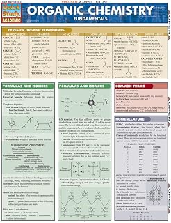 Organic Chemistry Fundamentals QuickStudy Laminated Reference Guide (QuickStudy Academic)