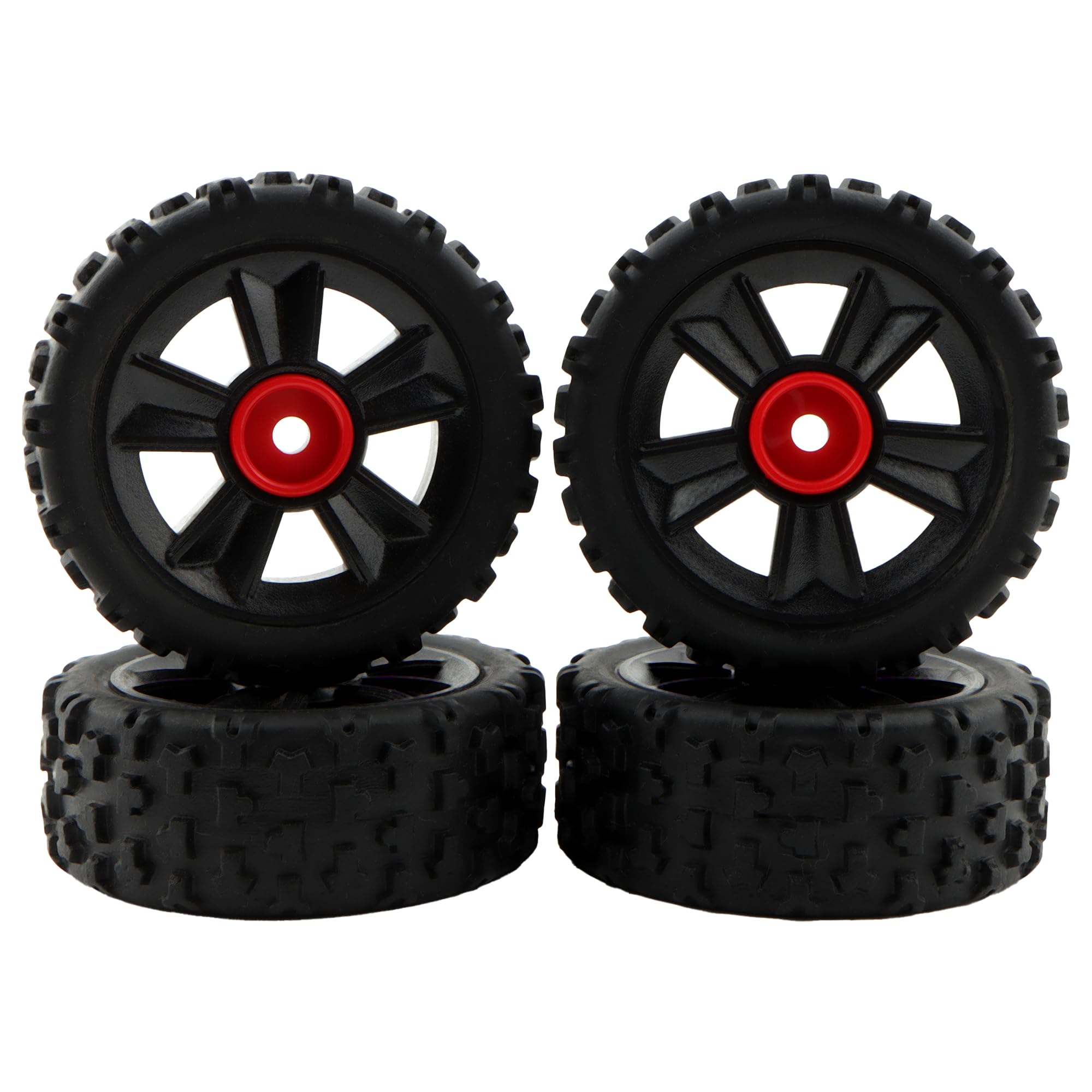 GDOOL 1415B1 TPR Rally Wheels RC Car Accessories Spare Parts for MJX 14301 14302 14303 1/14 Scale Brushless RC Trucks Vehicle (4 Pieces)