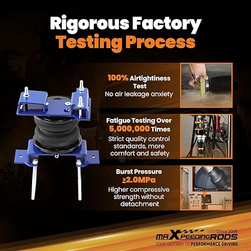 Miniatura 6 de maXpeedingrods Kit de bolsas de suspensión neumática de 5000 libras para GMC Sierra 1500 Non-AT4 Chevrolet Silverado 1500 Non-Trail Boss 2019-2024