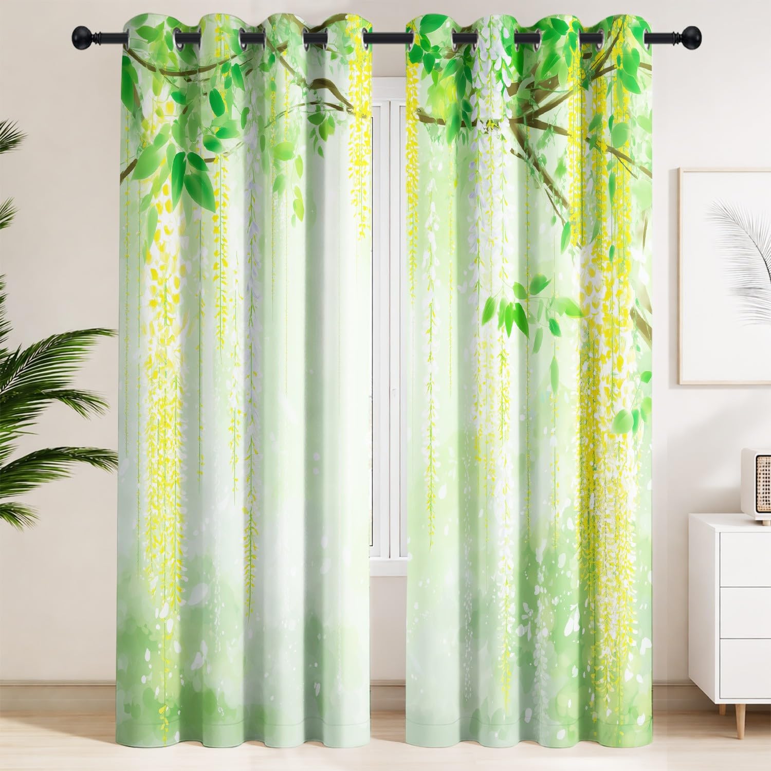 Rideaux de salon cosy style anime pour créer un espace rêveur