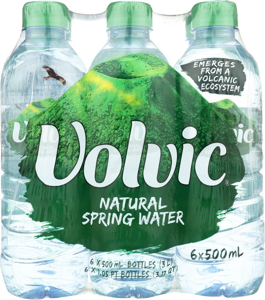 Volvic Spring Water, 6 ct