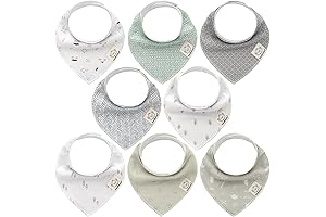 KeaBabies Organic Baby Bandana Drool Bibs - Comfort, Style, Safety