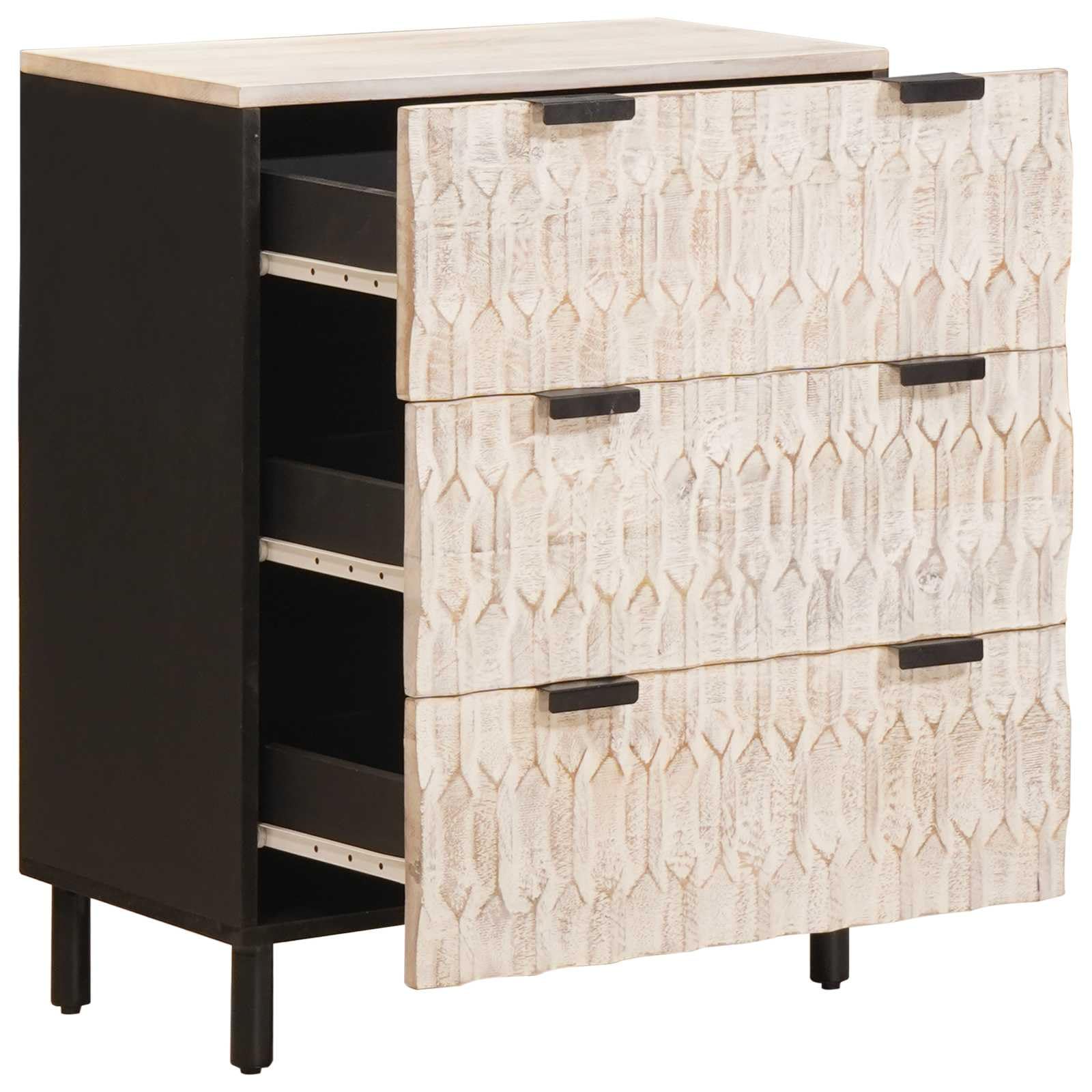 Buffet 2 Pieces 60 x 33 x 75 cm Bois de Manguier Massif
